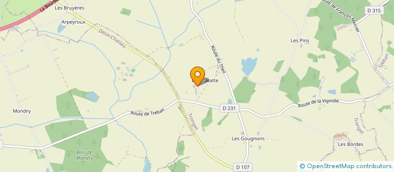 localisation de l'entreprise MONSIEUR DAVID GUILLOT  TRONGET