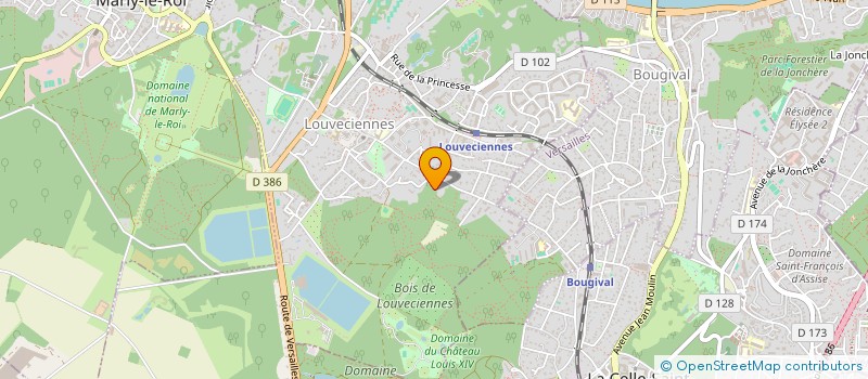 localisation de l'entreprise MONSIEUR DAVID GUILLOT DE SUDUIRAUT  LOUVECIENNES