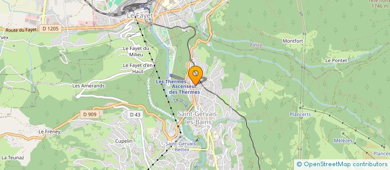 localisation de l'entreprise MONSIEUR DAVID GUILLOTEAU  SAINT-GERVAIS-LES-BAINS