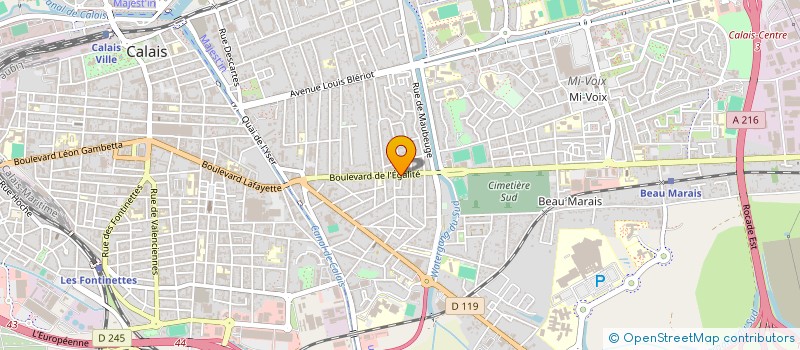 localisation de l'entreprise MONSIEUR DAVID GUILMAIN  CALAIS