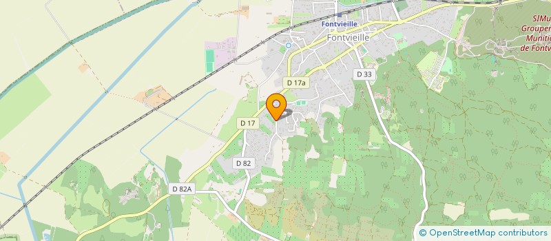 localisation de l'entreprise MONSIEUR DAVID GUINAUDEAU  FONTVIEILLE