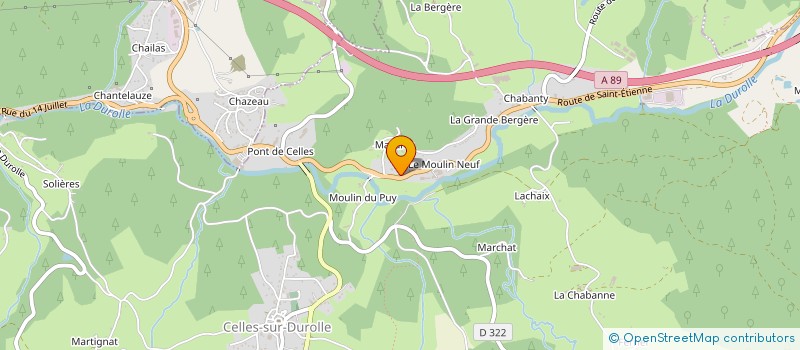 localisation de l'entreprise MONSIEUR DAVID GUINGAND  SAINT-REMY-SUR-DUROLLE