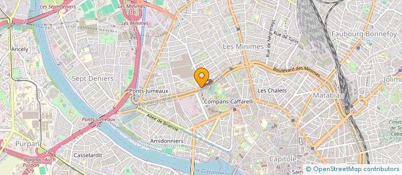 localisation de l'entreprise MONSIEUR DAVID GUIRAUD  TOULOUSE
