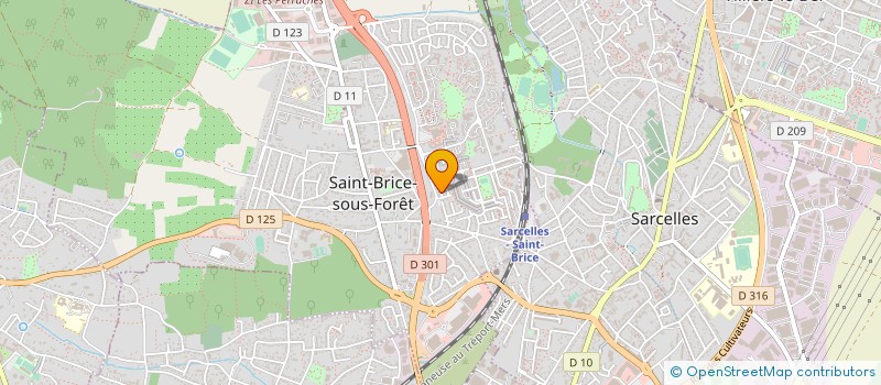 localisation de l'entreprise MONSIEUR DAVID HADJAJ  SAINT-BRICE-SOUS-FORET