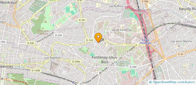 localisation de l'entreprise MONSIEUR DAVID HAMARD à FONTENAY-SOUS-BOIS