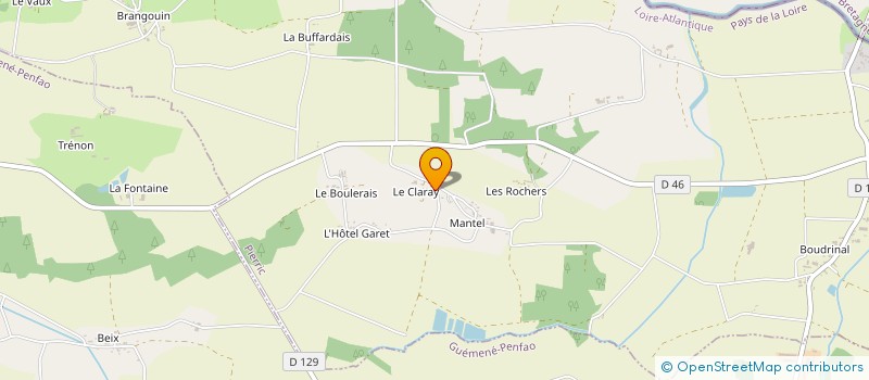 localisation de l'entreprise MONSIEUR DAVID HAMELINE à PIERRIC
