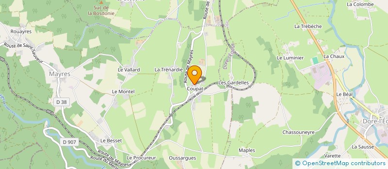 localisation de l'entreprise MONSIEUR DAVID HANRIOT-COLIN  MAYRES