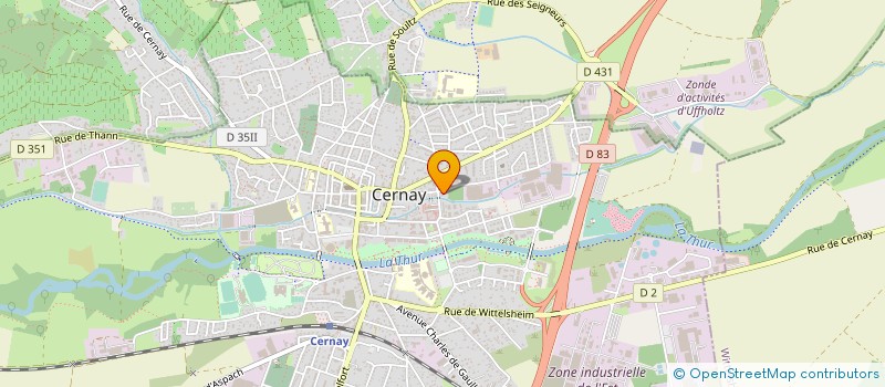 localisation de l'entreprise MONSIEUR DAVID HANTZER  CERNAY