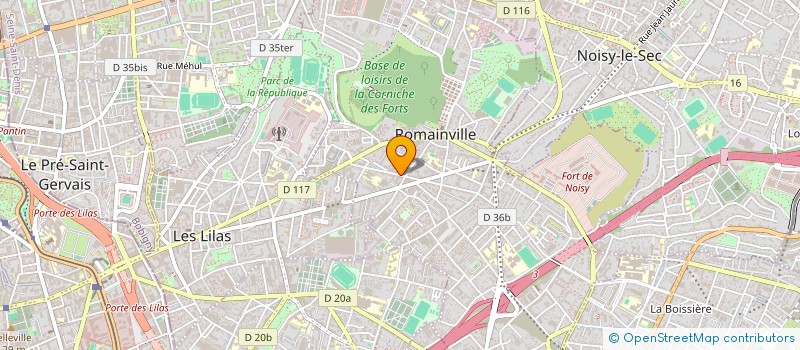 localisation de l'entreprise MONSIEUR DAVID HAOUZI à ROMAINVILLE