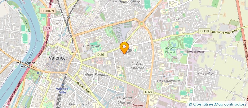 localisation de l'entreprise MONSIEUR DAVID HARDES  VALENCE