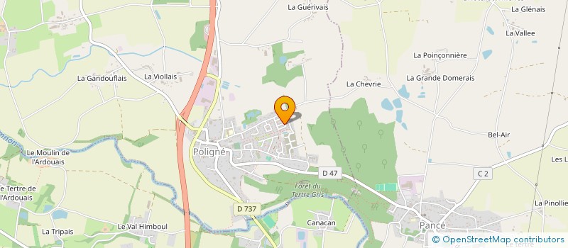 localisation de l'entreprise MONSIEUR DAVID HAREL  POLIGNE