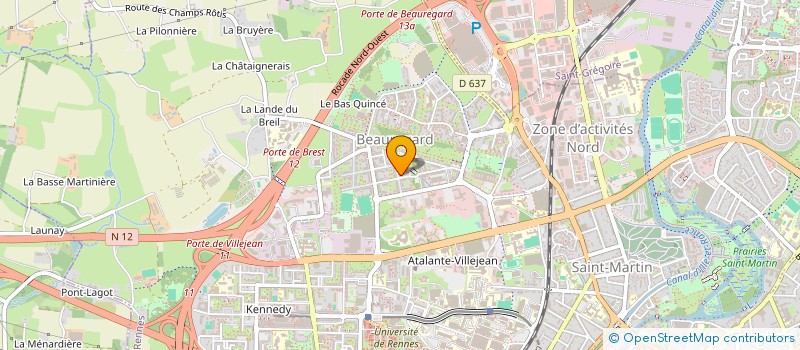 localisation de l'entreprise MONSIEUR DAVID HARISTOY  RENNES