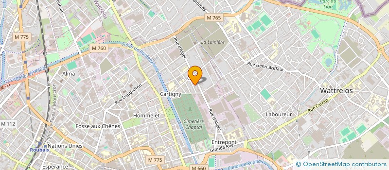 localisation de l'entreprise MONSIEUR DAVID HARMANCI  ROUBAIX