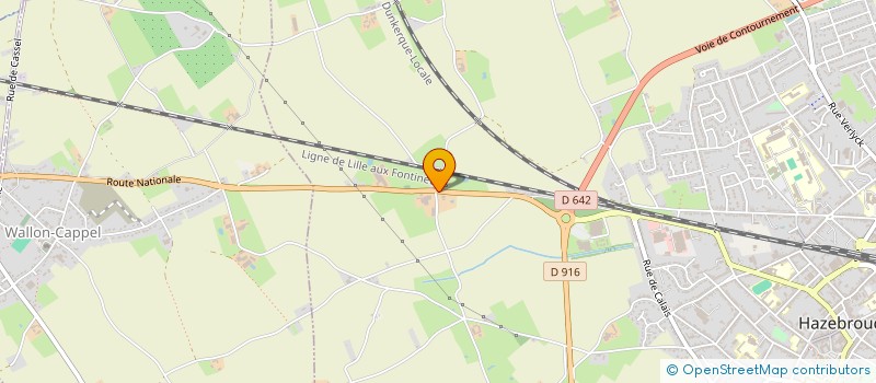 localisation de l'entreprise MONSIEUR DAVID HARTMANN  HAZEBROUCK