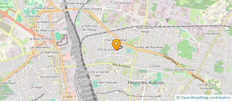 localisation de l'entreprise MONSIEUR DAVID HASSANE KONE à FLEURY-LES-AUBRAIS