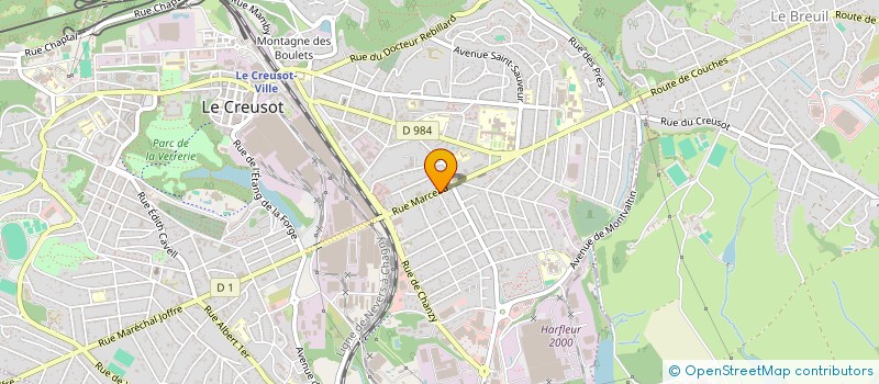 localisation de l'entreprise MONSIEUR DAVID HAUF  LE CREUSOT