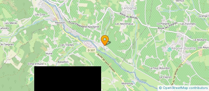 localisation de l'entreprise MONSIEUR DAVID HAUSER  LANTIGNIE