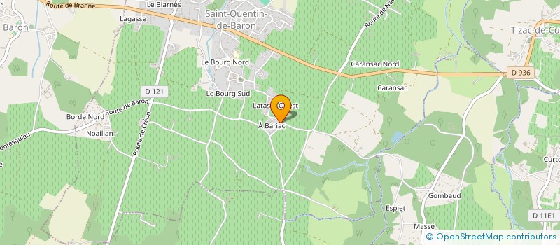 localisation de l'entreprise MONSIEUR DAVID HAY  SAINT-QUENTIN-DE-BARON