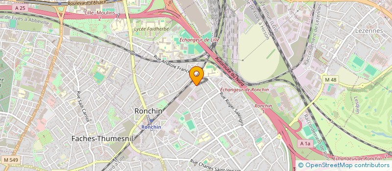 localisation de l'entreprise MONSIEUR DAVID HAZEBROUCK  RONCHIN