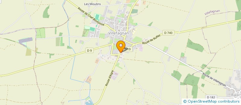 localisation de l'entreprise MONSIEUR DAVID HELFRICH  VILLEFAGNAN