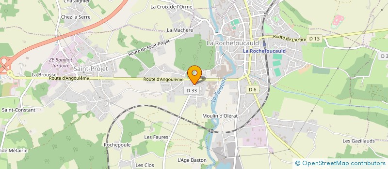 localisation de l'entreprise MONSIEUR DAVID HELFRID à LA ROCHEFOUCAULD-EN-ANGOUMOIS