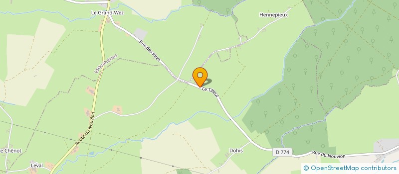 localisation de l'entreprise MONSIEUR DAVID HELLEQUIN  LESCHELLE