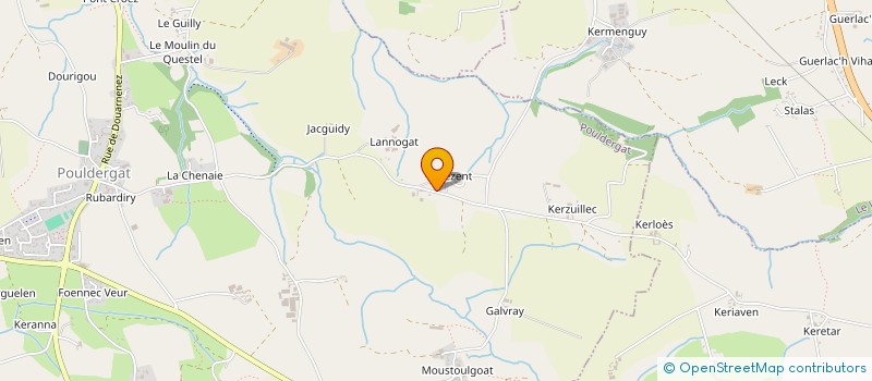 localisation de l'entreprise MONSIEUR DAVID HENAFF  POULDERGAT