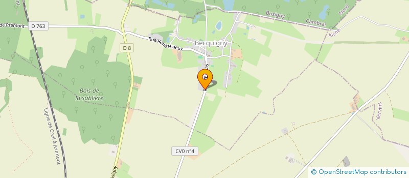 localisation de l'entreprise MONSIEUR DAVID HENNINOT  BECQUIGNY