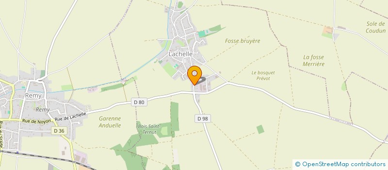 localisation de l'entreprise MONSIEUR DAVID HENOQUE  LACHELLE