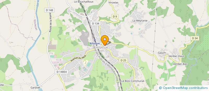 localisation de l'entreprise MONSIEUR DAVID HENRIQUES  ALLASSAC