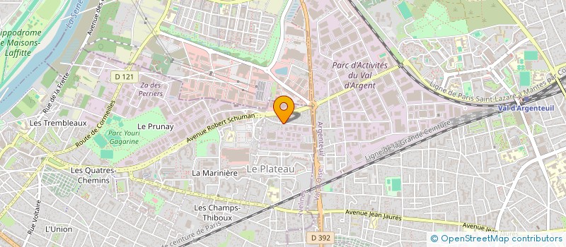 localisation de l'entreprise MONSIEUR DAVID HENRY  SARTROUVILLE