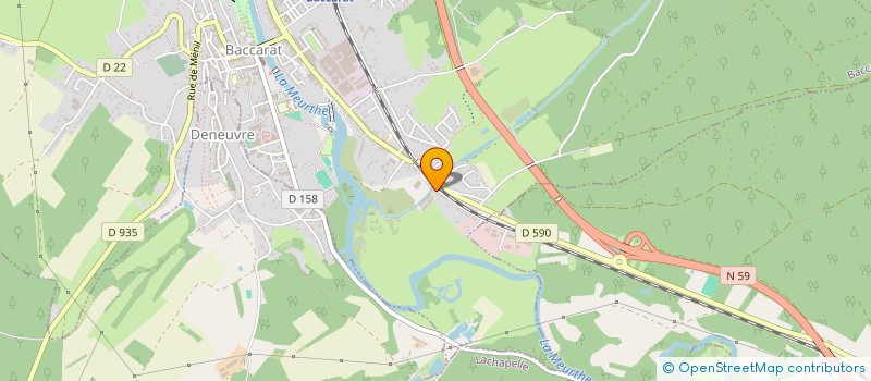 localisation de l'entreprise MONSIEUR DAVID HENRY  BACCARAT