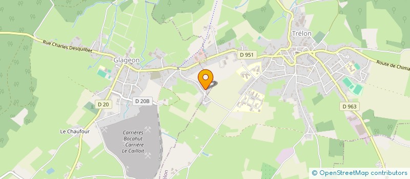 localisation de l'entreprise MONSIEUR DAVID HERBIN  GLAGEON