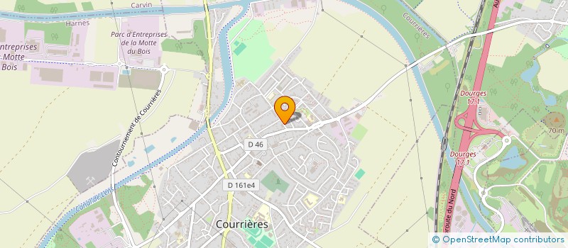 localisation de l'entreprise MONSIEUR DAVID HERLIN à COURRIERES