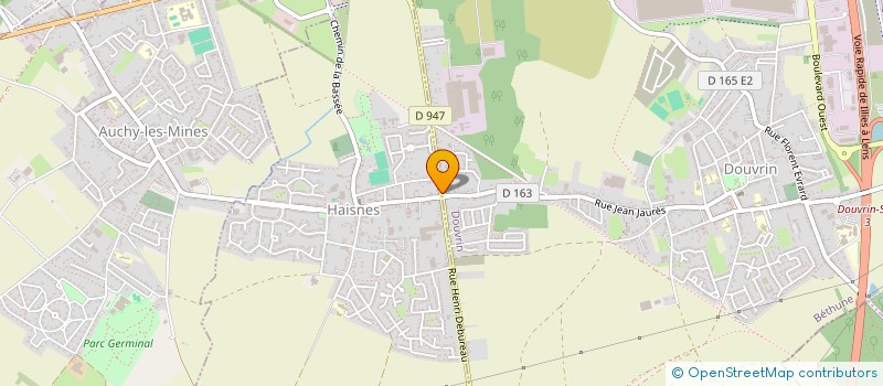 localisation de l'entreprise MONSIEUR DAVID HERTEN  DOUVRIN