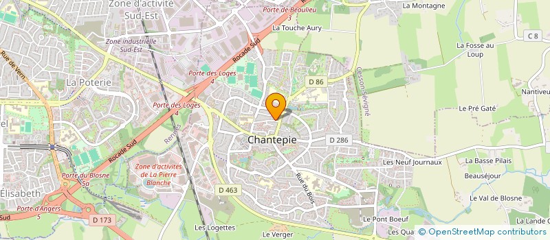 localisation de l'entreprise MONSIEUR DAVID HERVE  CHANTEPIE