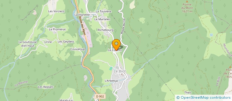 localisation de l'entreprise MONSIEUR DAVID HICKS  LE BIOT