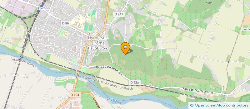 localisation de l'entreprise MONSIEUR DAVID HIVER  LIVRON-SUR-DROME