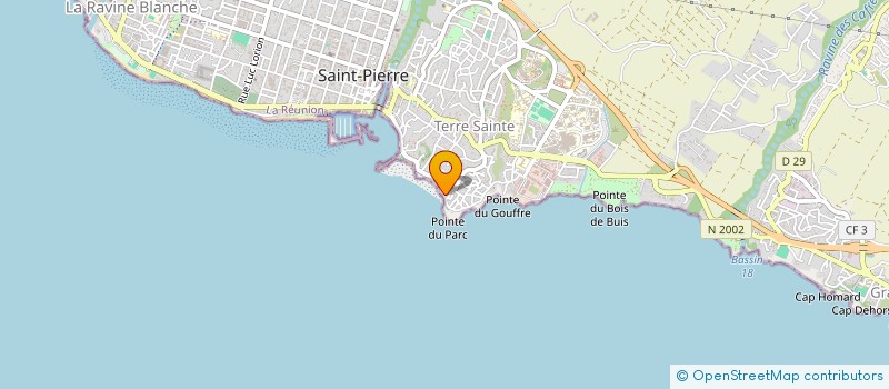 localisation de l'entreprise MONSIEUR DAVID HOARAU à SAINT-PIERRE