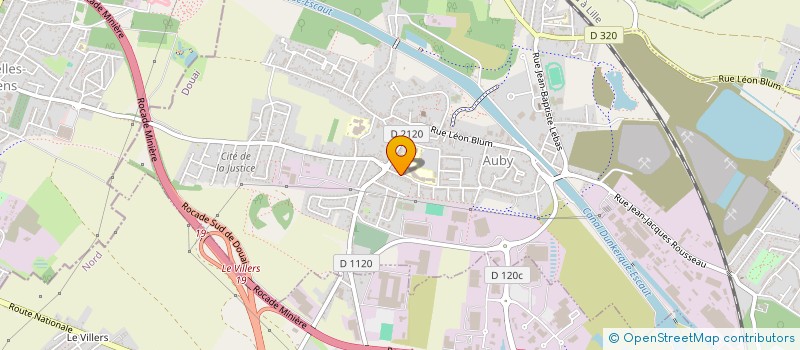 localisation de l'entreprise MONSIEUR DAVID HOCCRY  AUBY