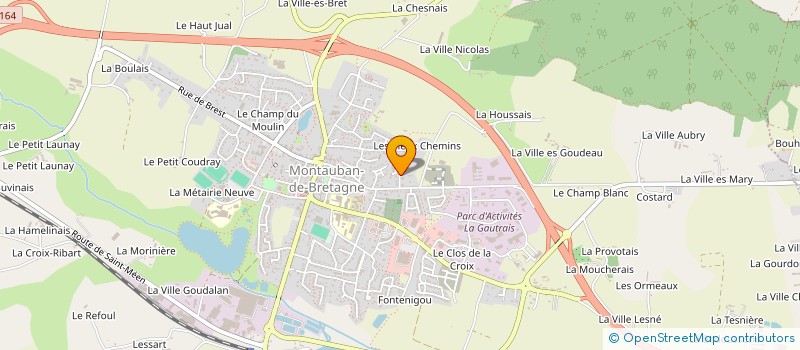 localisation de l'entreprise MONSIEUR DAVID HOCDE  MONTAUBAN-DE-BRETAGNE