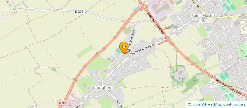 localisation de l'entreprise MONSIEUR DAVID HOCQUETTE  SAINT-MARTIN-LEZ-TATINGHEM