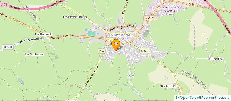 localisation de l'entreprise MONSIEUR DAVID HOEZ  MONTMARAULT