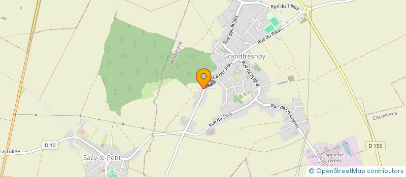 localisation de l'entreprise MONSIEUR DAVID HOUBART  GRANDFRESNOY