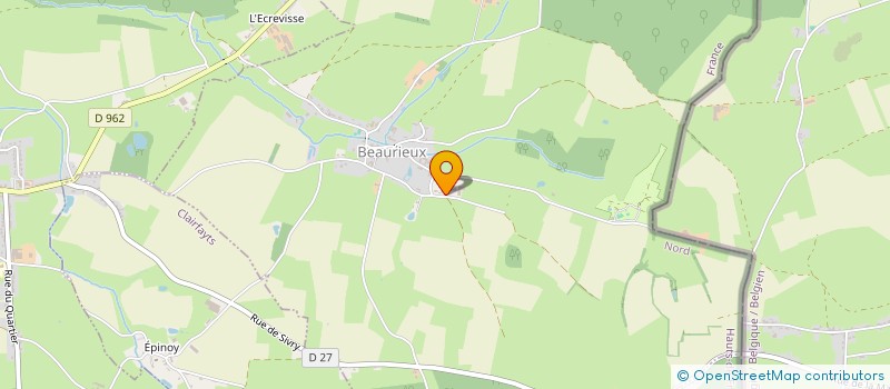 localisation de l'entreprise MONSIEUR DAVID HOUILLIEZ  BEAURIEUX