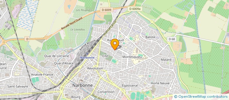 localisation de l'entreprise MONSIEUR DAVID HOURDOU  NARBONNE