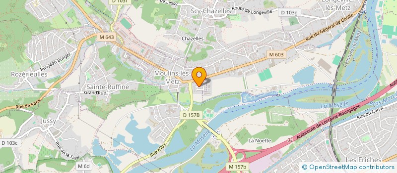 localisation de l'entreprise MONSIEUR DAVID HOZE  MOULINS-LES-METZ