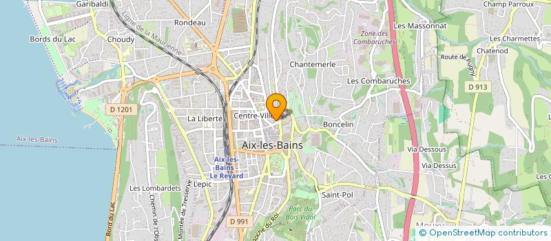 localisation de l'entreprise MONSIEUR DAVID HUBSCHWERLIN  AIX-LES-BAINS