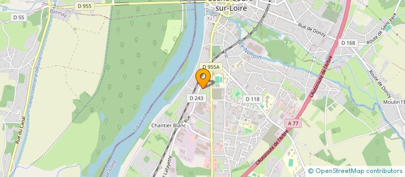 localisation de l'entreprise MONSIEUR DAVID HUESO à COSNE COURS SUR LOIRE