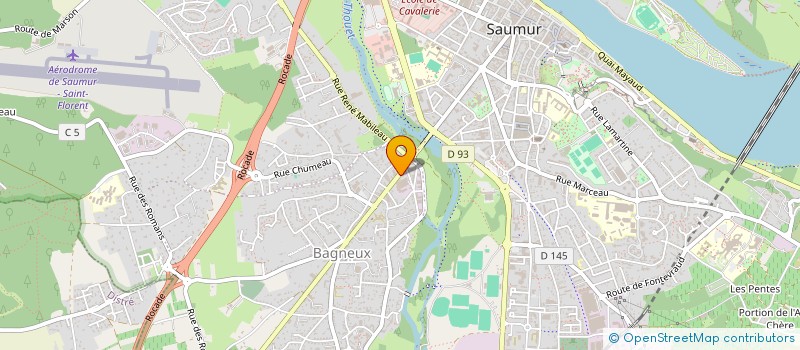 localisation de l'entreprise MONSIEUR DAVID HUET  SAUMUR